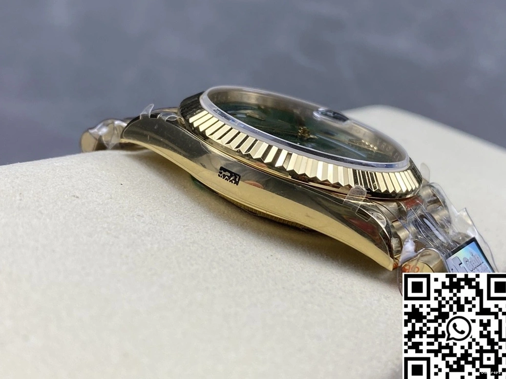 Day Green v5 Rolex Tungsten QF M228238-0061 Factory Steel Date Dial 0410